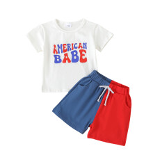 (3-6 Months, White) Peuterjongensoutfit 4 juli: voor Onafhankelijkheidsdag.