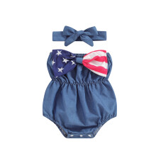 (12-18 Months, Blue) Tenue pour nouveau-né, (4 juillet)