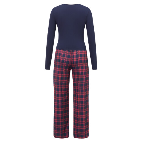 (S, Dark Blue) Γυναικείο Casual Ρούχο 2 Τεμαχίων 1