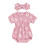 (3-6 Months, Pink) Completo estivo da per capelli. 1
