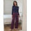 (S, Dark Blue) Γυναικείο Casual Ρούχο 2 Τεμαχίων 11