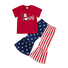 (18-24 Months, Red) Ensemble bébé fille 4 juillet