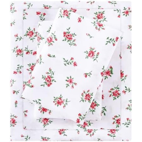 Ensemble de draps rayés jaunes et bleus pour lit queen