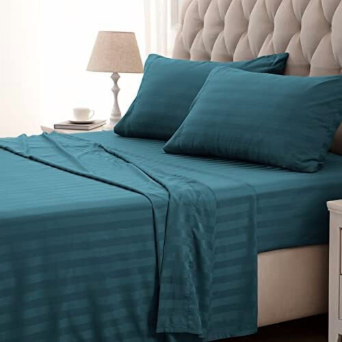 Mikrofaser-Bettwäscheset Doppelbett – Wabenmuster