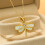 Collana da donna con libellula in lega antiruggine e resistente all'usura 3
