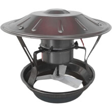 60W Chimney Exhaust Fan with Low Noise for 916cm Flues, Fast Smoke Extraction for Fireplaces