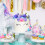 Ensemble de 32 décorations de gâteau en mousse violette et dorée 5