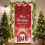 Deurhoes met kerstmanmotief – Polyester, 91x203cm 1