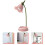 Lampe de chevet LED en forme de fleur, design vintage 1