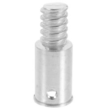 OUNONA, pachet de 2 vârfuri filetate metalice rezistente, pentru adaptorul mânerului de mătură, tije prelungitoare, mop, perie, vârfuri de