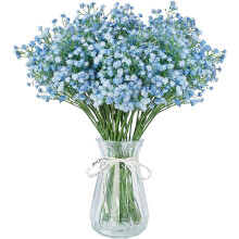 Fleurs artificielles de gypsophile (6/12/18 pièces) au toucher réaliste, idéales pour la décoration de mariages, de maisons et de jardins (53 cm).