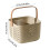 Portable Shower Basket with Drainage Holes, Plastic Bath 3