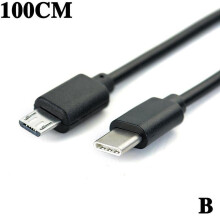 Cáblaí Sonraí Muirear Tapa Sioncrónaithe Cineál C go Micrea USB Fireann Cáblaí Corda B5Z0By