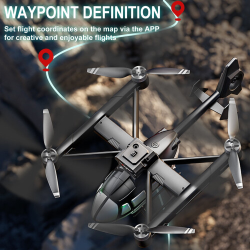 Helicopter Remote Control Quadcopter Remote Control Helicopter With Dual Camera 720P Five Sided Obstacle Avoidance Optical Hovering Brushless Motor 2