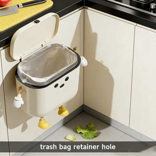Hanging Kitchen Compost Bin with Lid 9L 2