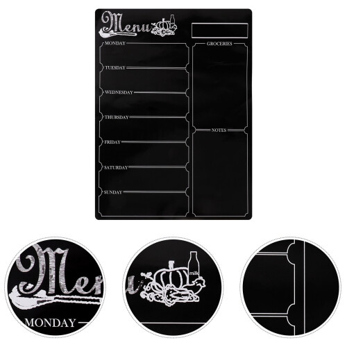 Bloco de notas magnético para planejamento semanal de refeições, 30,5 x 30,5 cm (12 x 12 polegadas) 2