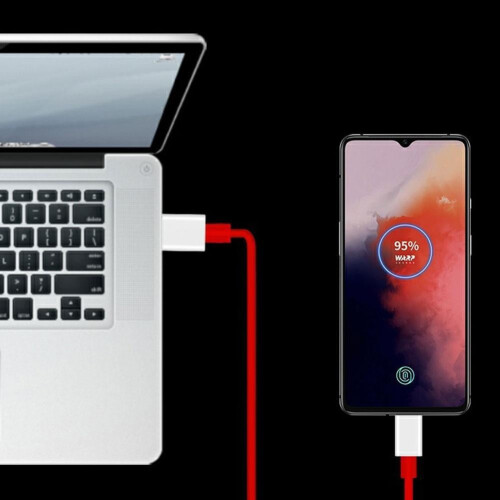 Liquidação agora! Cabo Dash Type-C Warp Charge 6A compatível com OnePlus Nord (3Z8D8) 1