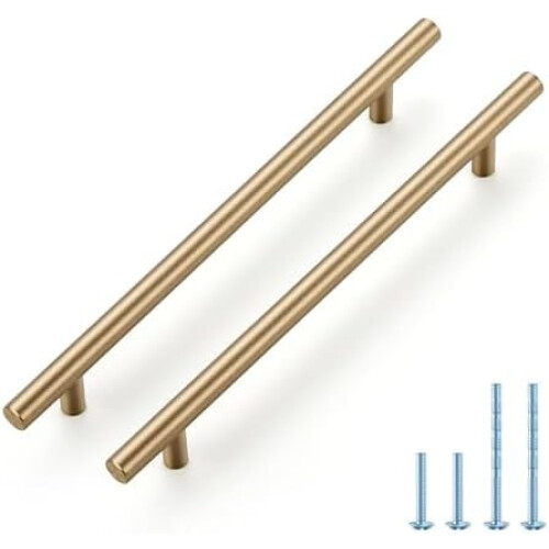 Champagnerbronze Schrankgriffe, 5er-Pack, 192 mm CC