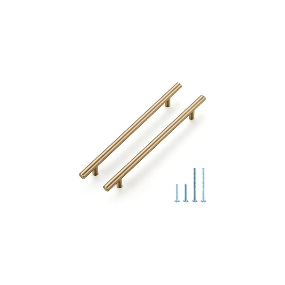 5-Pack Champagne Bronze Cabinet Pulls, 10" L, 7.5" (192Mm) Center-To-Center, Stainless Steel 9180479023593