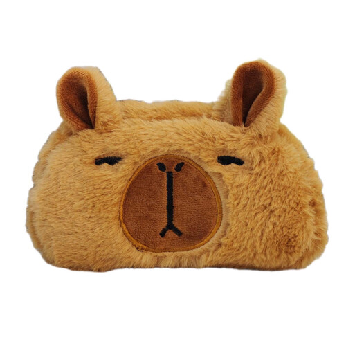 Federmäppchen mit Capybara-Motiv, Plüschtier-Schreibwarenetui, Stiftetasche, Federmäppchen Stil C 2