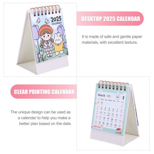 Ceas digital 2025 Calendar lunar Mini birou 2