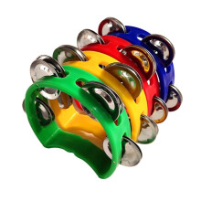4-delige handtambourine trommel met bel, metalen rinkelende percussie-instrumenten, muzikaal speelgoed voor kinderen