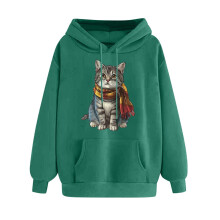 Sweat à capuche vert menthe à manches longues et cordon de serrage pour femme, pull tendance du quotidien, cadeau idéal pour la Saint-Valentin.