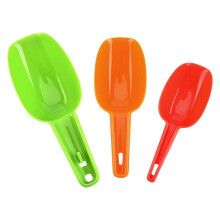 3 piezas de palas para hielo, cucharones, filtros, palas para harina, cucharas para congelador, cucharas de plástico para productos secos