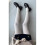 Leggings térmicas femininas de algodão com trama trançada, quentinhas e elásticas. 6