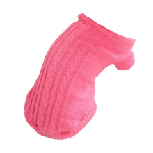 Hondenkleertjes: Rekbare en lichtgewicht hondentruien, comfortabele pasvorm, dikke en warme hondentrui, roze, XXXS