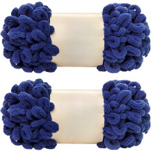 100% polyester chenille pluizig garen, 2 stuks/200 g lusvormig doe-het-zelf breigaren – zacht, licht, dik vingerbreigaren.