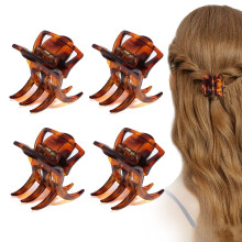 Fermagli per capelli a pinza, con ganasce da 3,3 cm, adatti a capelli spessi o di medio spessore.