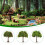 Miniature Landscape Tree for Model Scenes, Realistic Fruit Tree Ornament for DIY Crafts 5