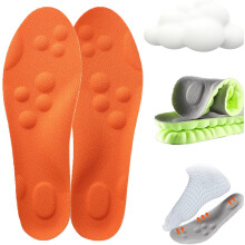 4D Cloud-inlägg för män och kvinnor – Memory Foam, stöd för fotvalvet, zonterapimassage, trim-to-fit, komfort hela dagen