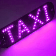 Verlicht LED-bordje voor USB-stekker, LED-lichtbordje voor autoruit, taxibordje, voorruitsticker, taxi-indicatielampje.