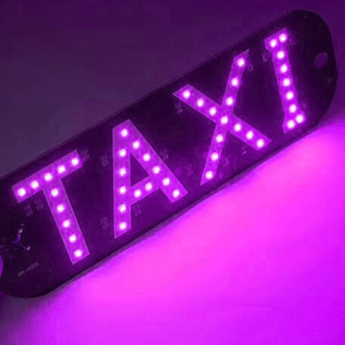 Comhartha LED Soilsithe le haghaidh Breiseán USB Comhartha Solas LED le haghaidh Fuinneog Gluaisteáin Comhartha Tacsaí Solas Comhartha Fuinneog