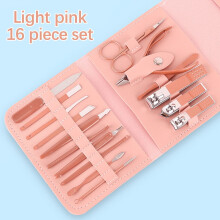 Professional Stainless Steel Manicure Set of 12 – Nail Clippers, File & More, Compatible with Sharp, with Case