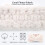 3-pack spa-hårband i mikrofiber med fluga för kvinnor, vit, grå, rosa 3