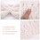 3-pack spa-hårband i mikrofiber med fluga för kvinnor, vit, grå, rosa 4