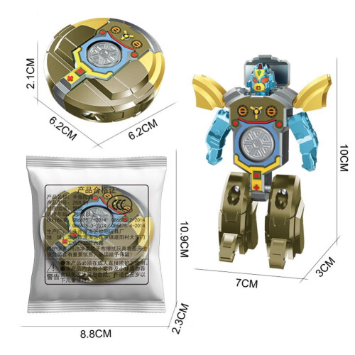 Robot Fingertip Spin Top Fidget Spinner Transformable Gyro Robot