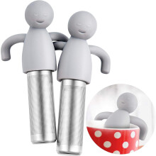 Lot de 2 infuseurs à thé pour thé en vrac, passoire à thé fine et mignonne en acier inoxydable, boule filtrante pour thé, diffuseur et infuseur