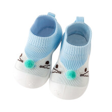 Bjutir Girls Boys Kids Cartoon Leisure Socks Shoes Mesh Soft Bottom Breathable On Sport Shoes Blue 23(12-18 Months)