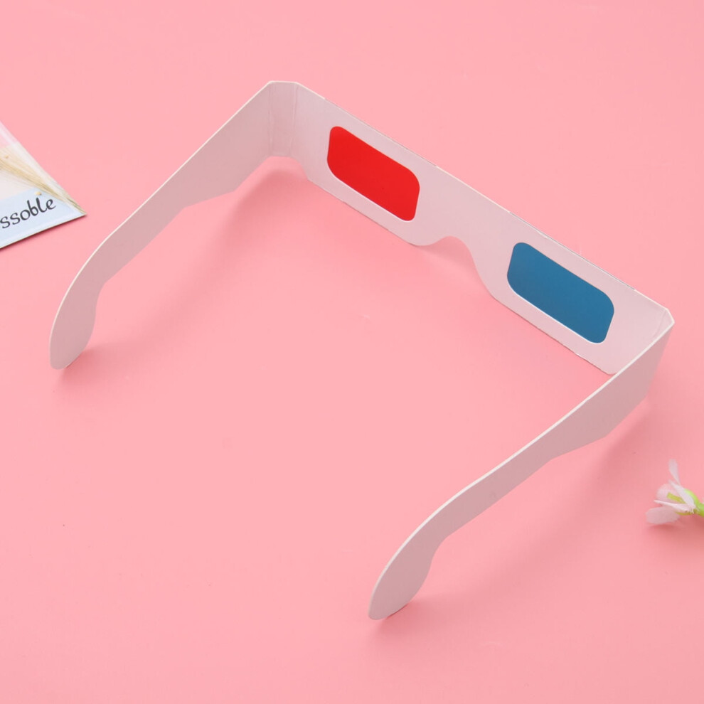 Worgeous 3D Movie Glasses Made Of Paper And Plastic Lightweight Portable Reusable For Home Cinema 9180479608059