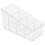 Scatola organizer in plastica trasparente per bustine di tè – Compatibile con bustine di tè, condimenti per caffè e bustine di zucchero – 2