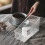 Scatola organizer in plastica trasparente per bustine di tè – Compatibile con bustine di tè, condimenti per caffè e bustine di zucchero – 8