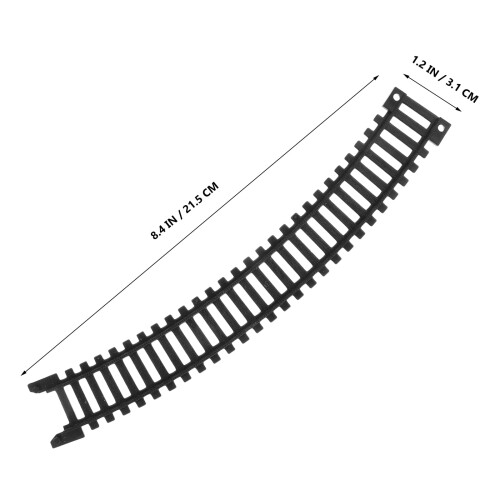 Electric Train Tracks Toy Set Black Plastic 5 Pieces 1