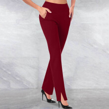 Pantaloni eleganți pentru femei, pantaloni casual de afaceri, elastici, atletici, pantaloni de yoga, pantaloni de lucru cu buzunare