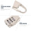 6pcs Mini Password Lock Multicolor Combination Padlock for Suitcase Luggage Toolbox 5