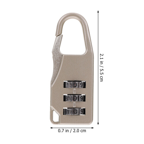 6pcs Mini Password Lock Multicolor Combination Padlock for Suitcase Luggage Toolbox 1