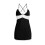 Intimo da donna, pigiama da notte con spalline sottili e scollo a V 3